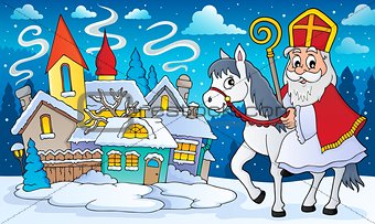 Sinterklaas on horse theme image 8
