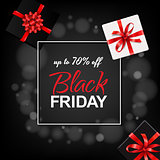 Banner With Gift Box Black Friday