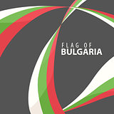 Flag of Bulgaria on a dark background