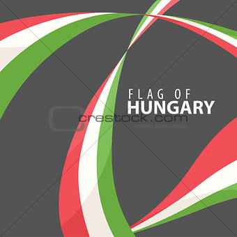 Flag of Hungary against a dark background
