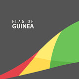 Flag of Guinea against a dark background