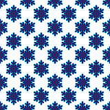 Seamless pattern with snowflakes on white
