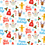 Happy New Year Seamless Background