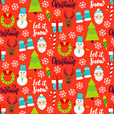 Merry Christmas Seamless Pattern