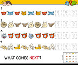 complete the pattern with cats and dogs