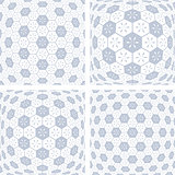 3D hexagons patterns. 
