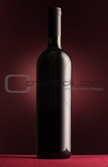 Excellent red wine bottle