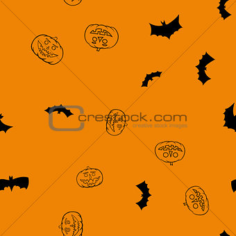 vector halloween seamless pattern