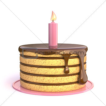 Birthday cake 3D