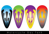 Motorcycle Gas Tank design. Vector.