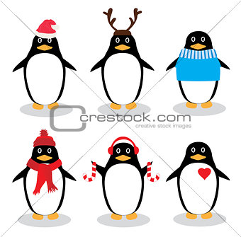 Vector Funny Penguins