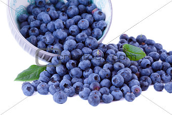 Fruits blueberries in a bowl