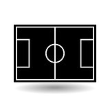 Icon playground soccer, vector illustration.