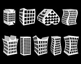 different paper houses