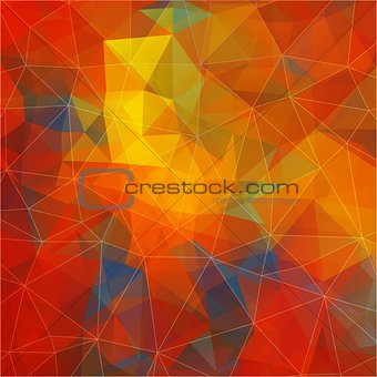 Flat background with geometric figures