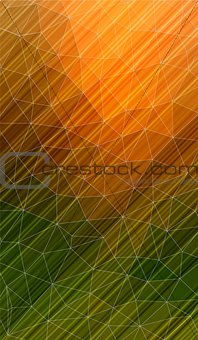 Vertical polygonal background with oblique lines