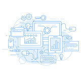 Website analytics and online marketing tools - data statisics