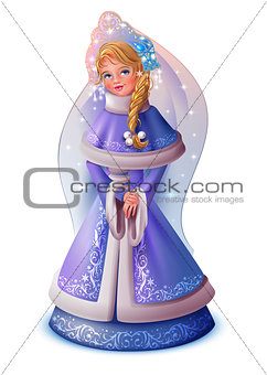 Russian pretty girl Snow Maiden