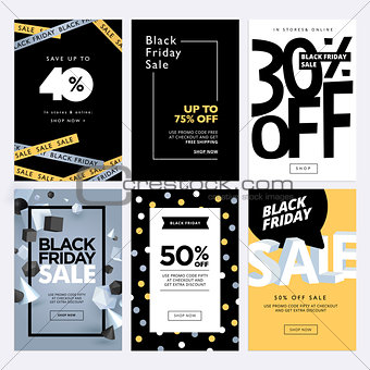 Black Friday sale banners