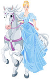 The Princess Is Riding a Horse