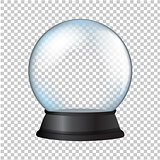 Snow Globe Isolated In Transparent Background-