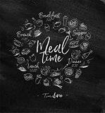 Monogram meal time chalk