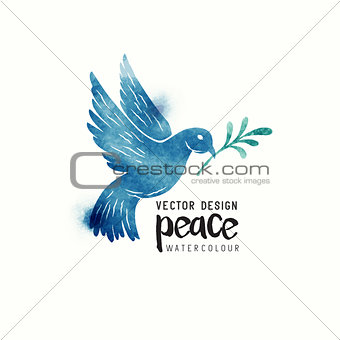 Peace Dove Watercolor