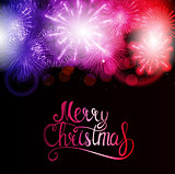 Merry Christmas and New Year Background. Vector Illustration