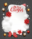 Merry Christmas holiday greeting card
