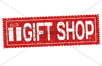 Gift shop grunge rubber stamp