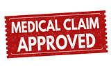 Medical claim approved sign or stamp