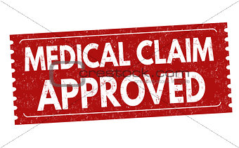 Medical claim approved sign or stamp