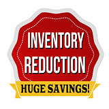 Inventory reduction label or sticker
