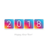 Happy New Year 2018 vector