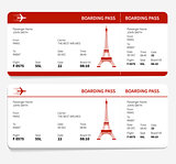 red boarding pass
