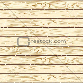 Seamless wood planks pattern. Tree bark texture vector snowy background.