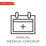 Annual Medical Checkup Vector Icon