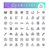 Chemistry Line Icons Set