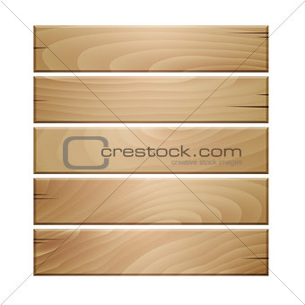 Vector wooden planks