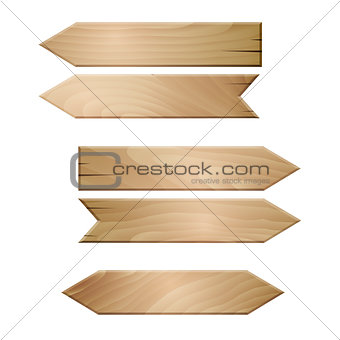 Vector wooden planks