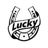 lucky - horseshoe design
