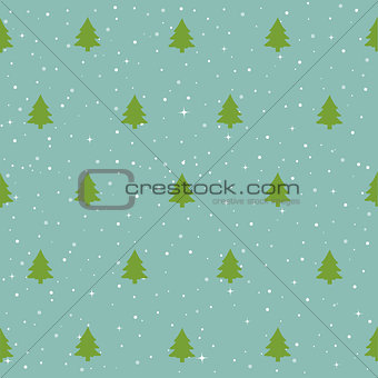 Christmas trees pattern