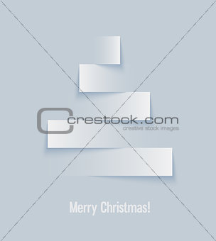 Abstract paper Christmas tree.
