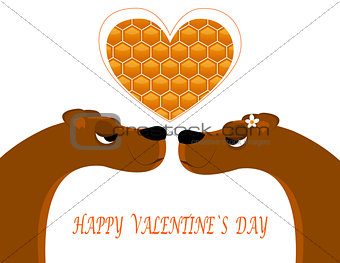 Greeting card for Valentine s Day. vector