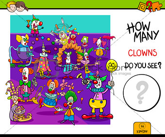 how many clowns educational game