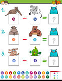 maths addition educational game with animals
