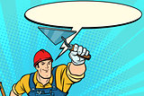 Superhero Builder professional comic bubble