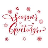 Christmas seasons greeting typography background