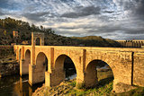 Roman bridge of Alcantara, sunny side