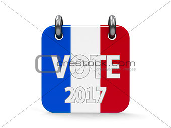 Vote election 2017 icon calendar